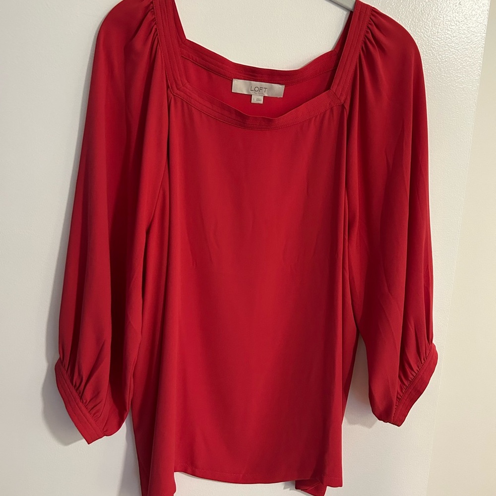 LOFT Women's Coral Blouse